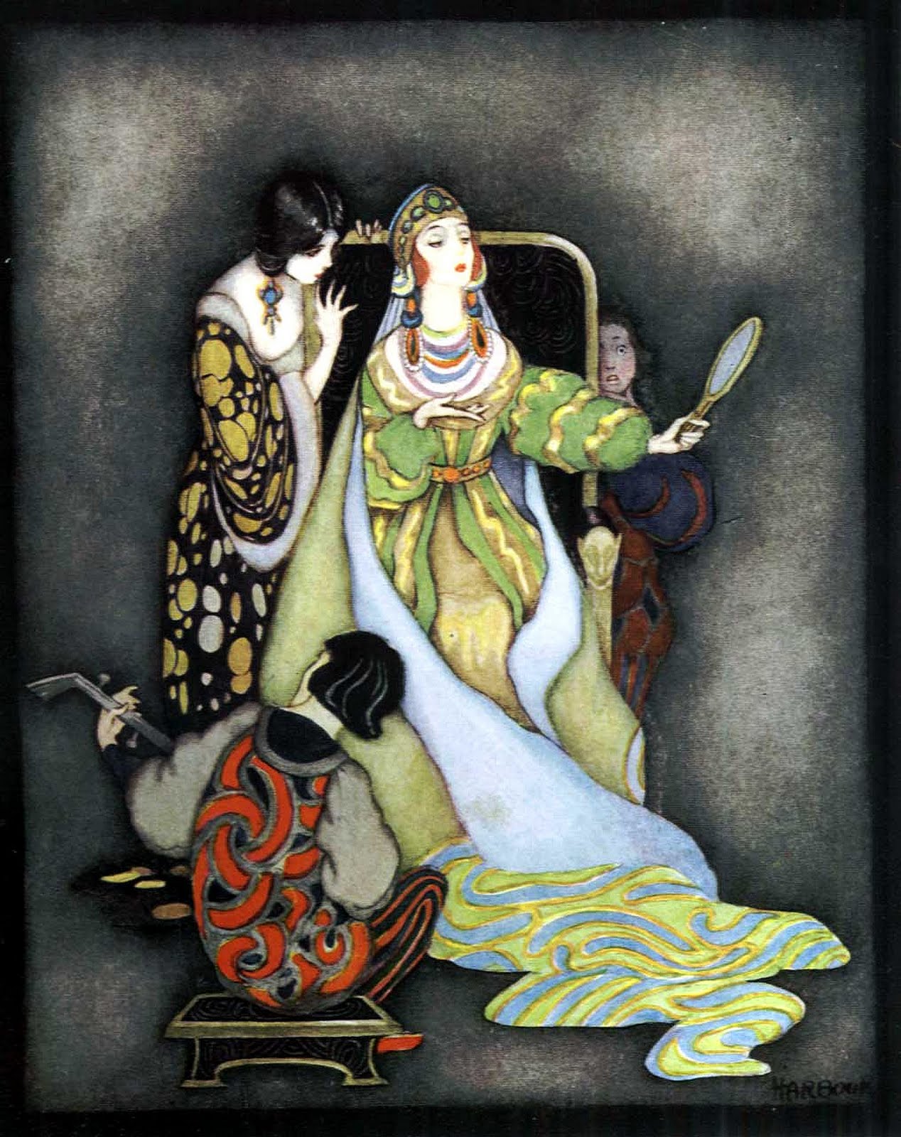 1 Vredenburg, Eric, editor. My Book of Favourite Fairy Tales. Jennie Harbour, illustrator. London Raphael Tuck _ Sons, 1921