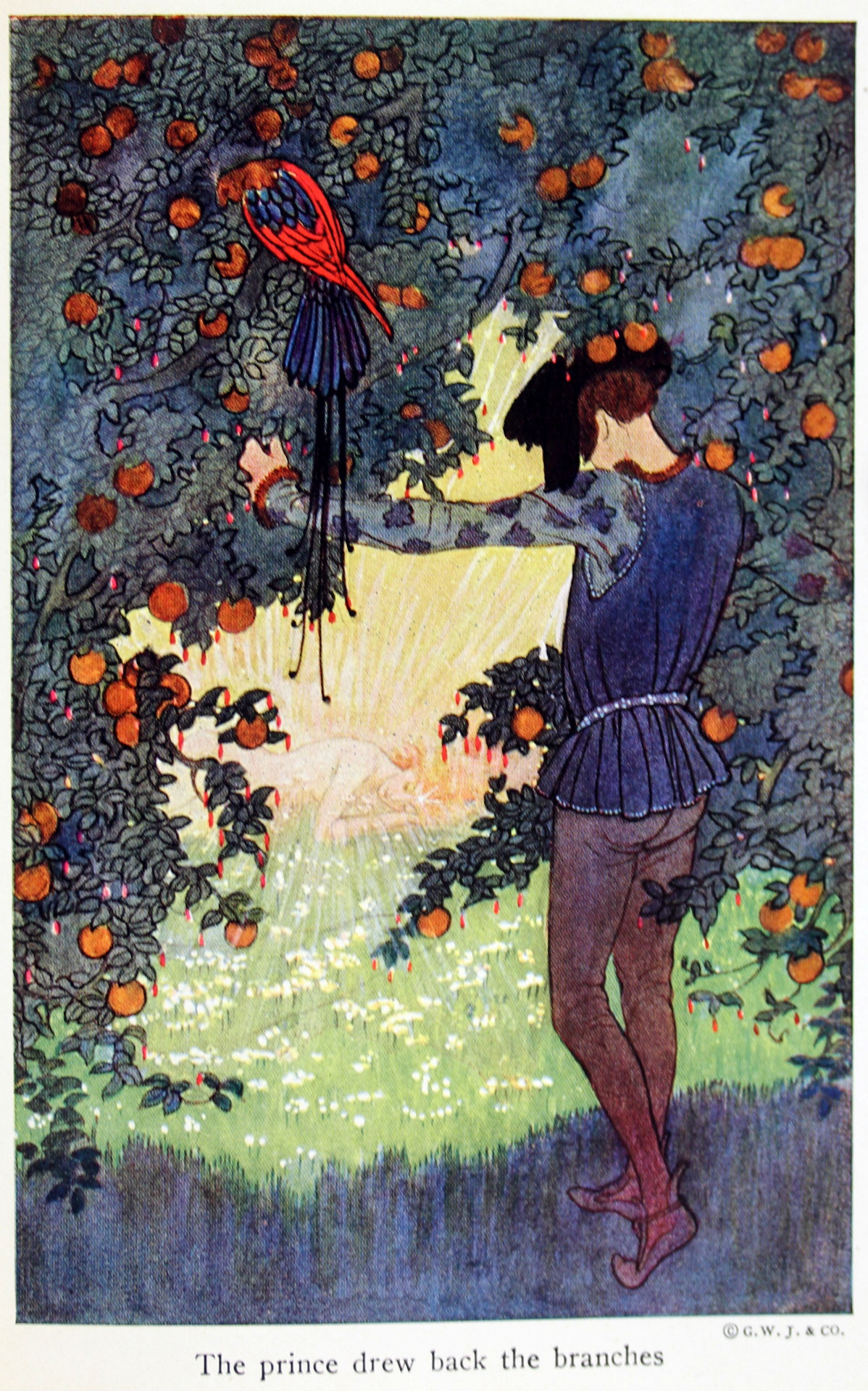4 Illustrations by Eleanor Plaisted Abbot, from “The Flower Maiden _ Other Stories” by Hans Christian Anderson (1922).
