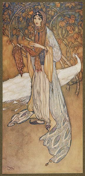 8 Stories from the Arabian nights retold by Laurence Housman_ with drawings by Edmund Dulac London Hodder and Stoughton, 1907