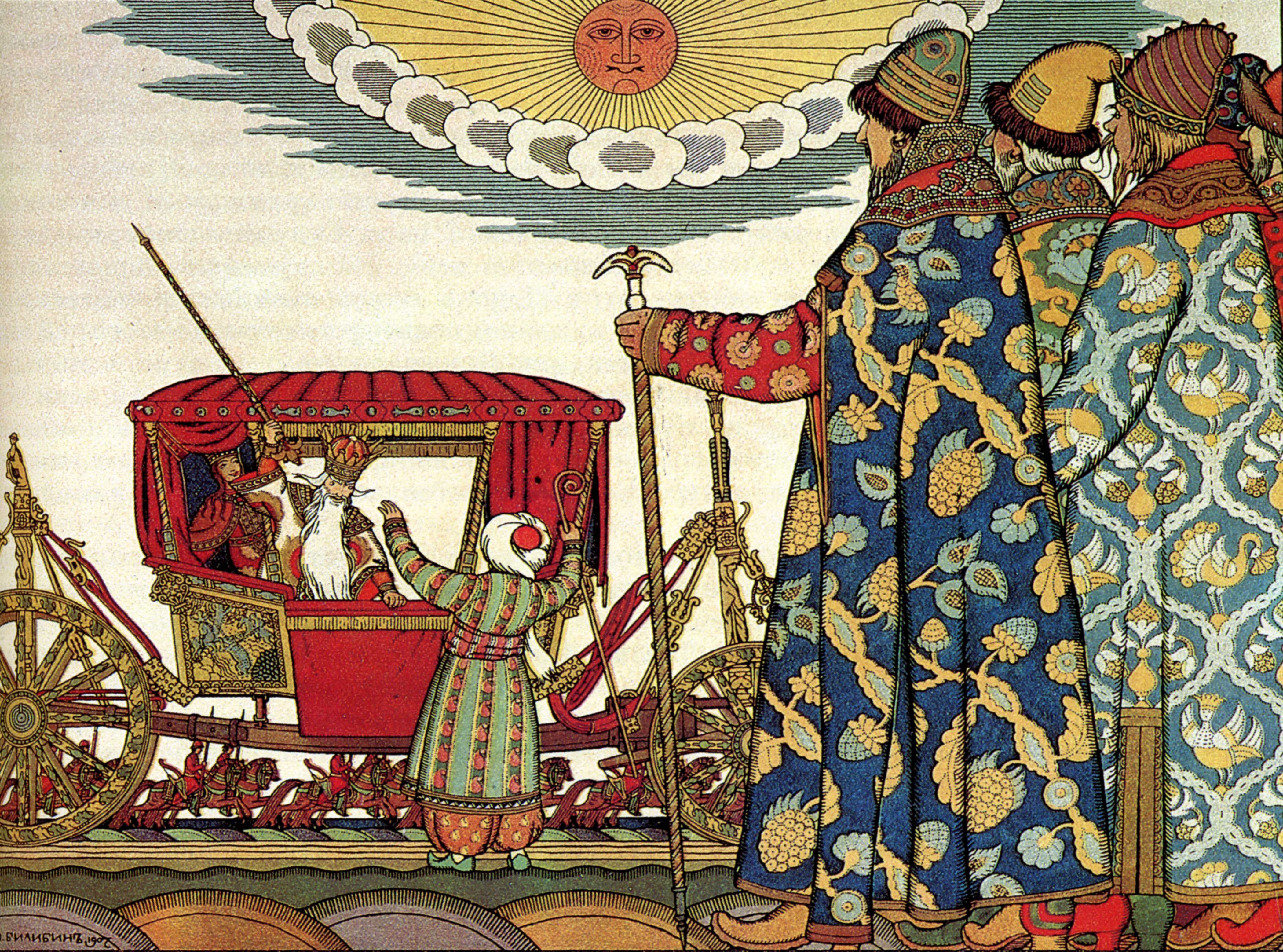 9 ivan Bilibin ~ The Golden Cockerel 1919